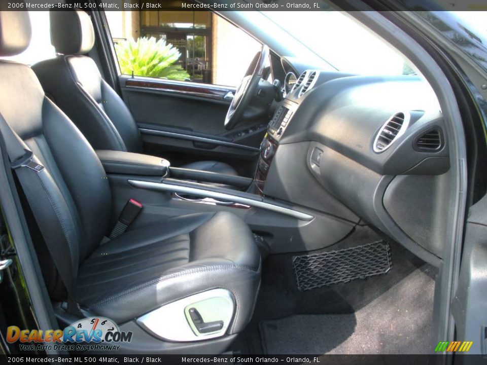 2006 Mercedes-Benz ML 500 4Matic Black / Black Photo #15