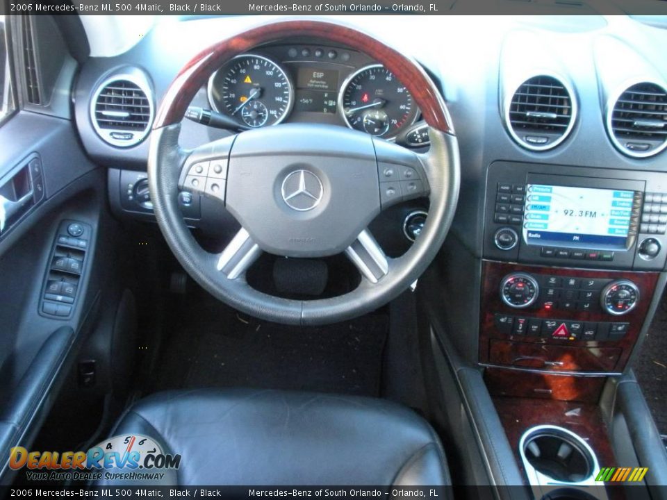 2006 Mercedes-Benz ML 500 4Matic Black / Black Photo #18