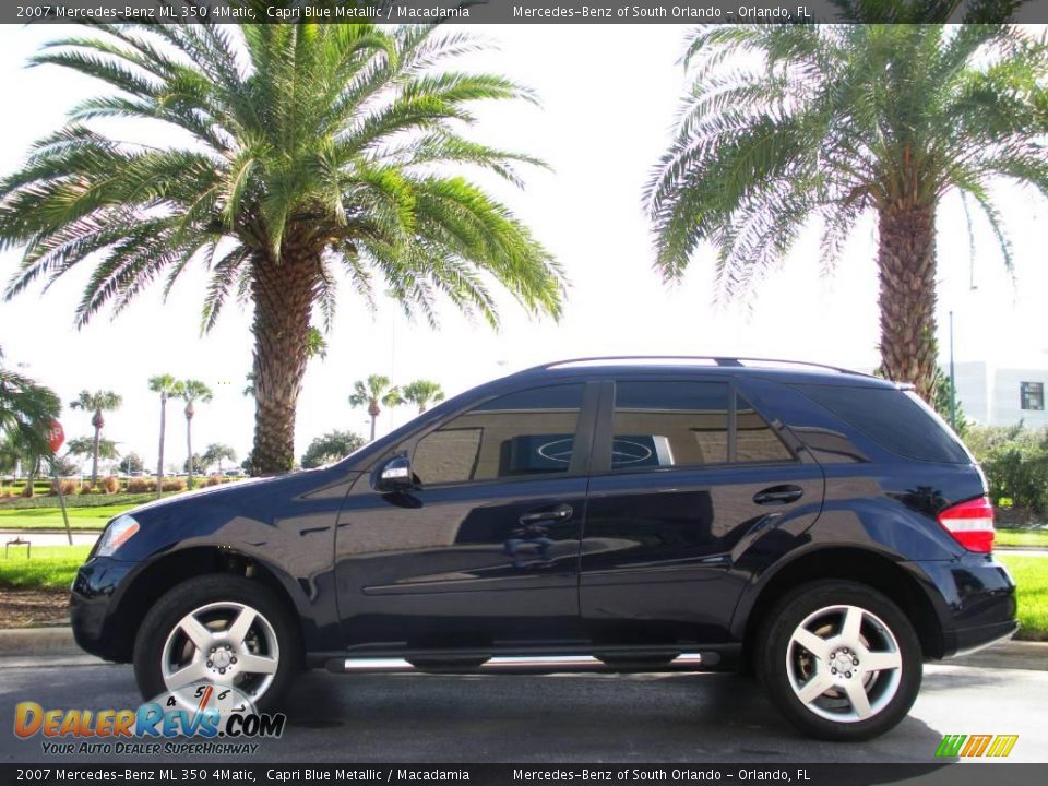 2007 Mercedes-Benz ML 350 4Matic Capri Blue Metallic / Macadamia Photo #1