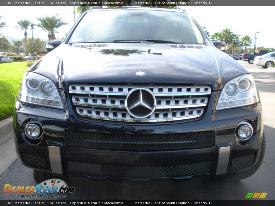 2007 Mercedes-Benz ML 350 4Matic Capri Blue Metallic / Macadamia Photo #3