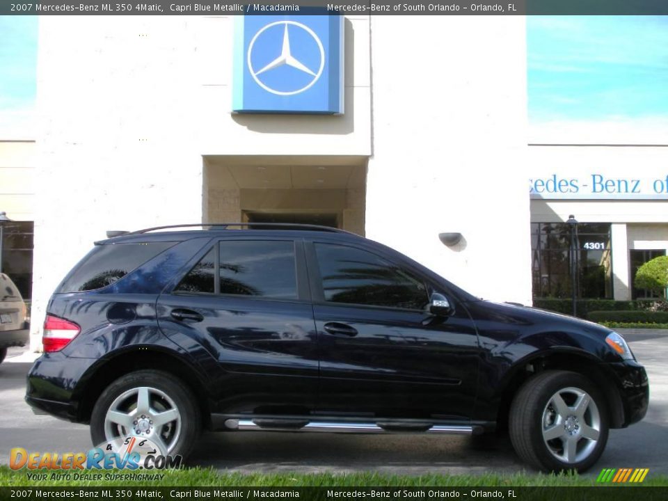2007 Mercedes-Benz ML 350 4Matic Capri Blue Metallic / Macadamia Photo #5