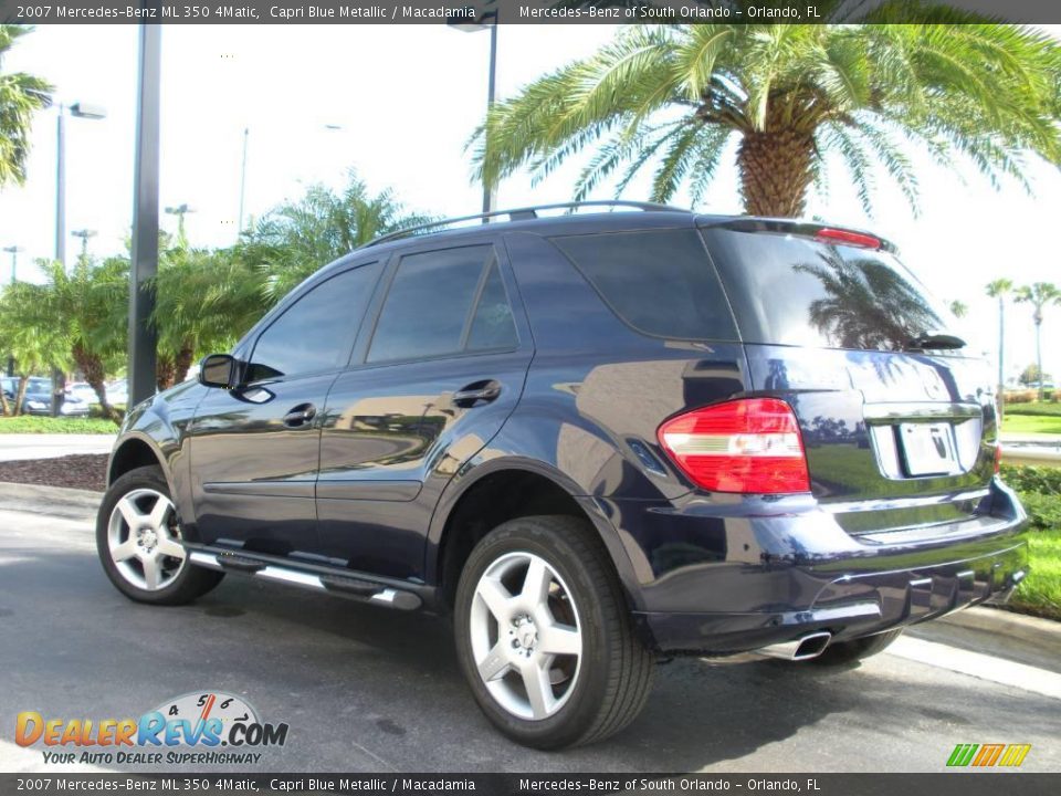 2007 Mercedes-Benz ML 350 4Matic Capri Blue Metallic / Macadamia Photo #8