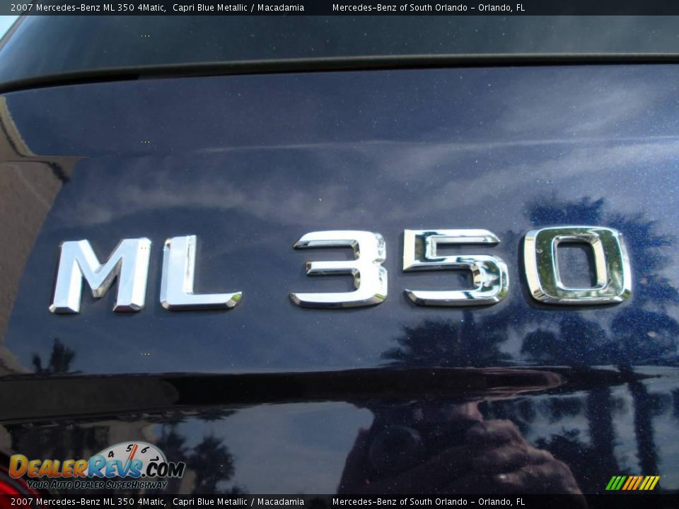 2007 Mercedes-Benz ML 350 4Matic Capri Blue Metallic / Macadamia Photo #9