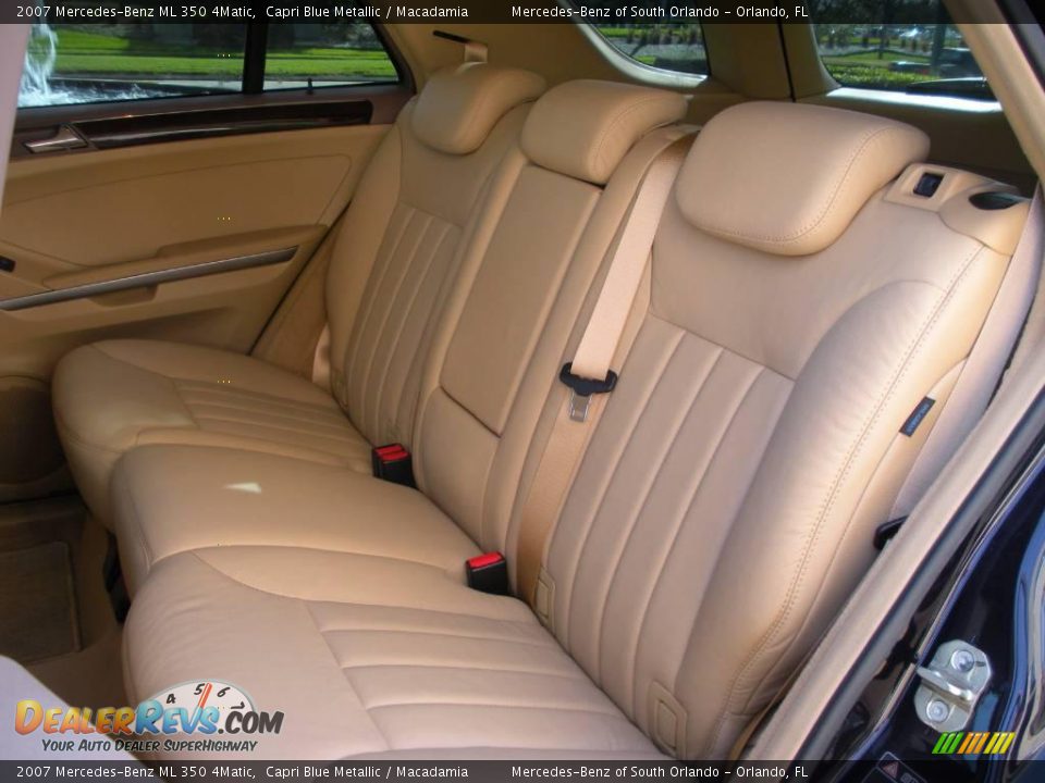 2007 Mercedes-Benz ML 350 4Matic Capri Blue Metallic / Macadamia Photo #15