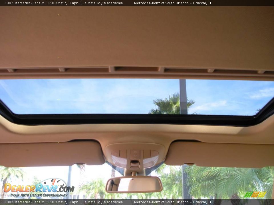 2007 Mercedes-Benz ML 350 4Matic Capri Blue Metallic / Macadamia Photo #20
