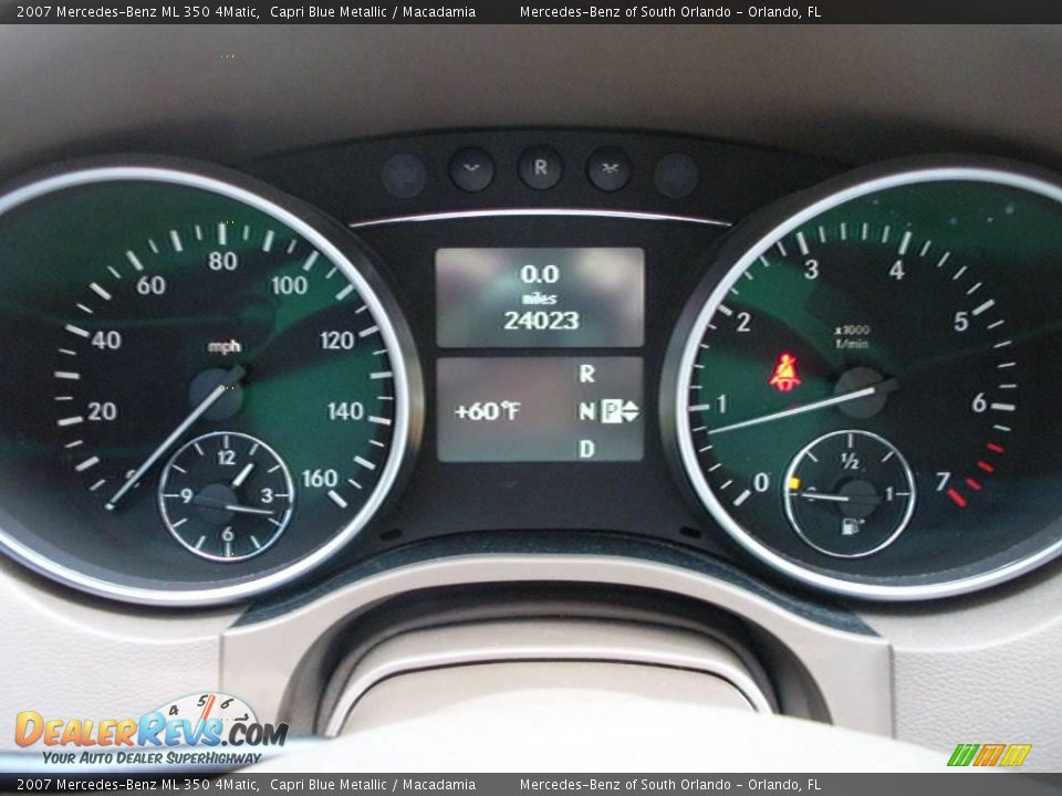 2007 Mercedes-Benz ML 350 4Matic Capri Blue Metallic / Macadamia Photo #21