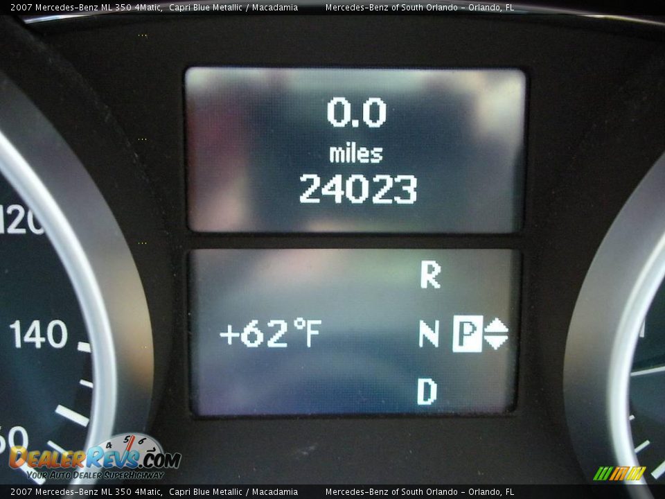 2007 Mercedes-Benz ML 350 4Matic Capri Blue Metallic / Macadamia Photo #22