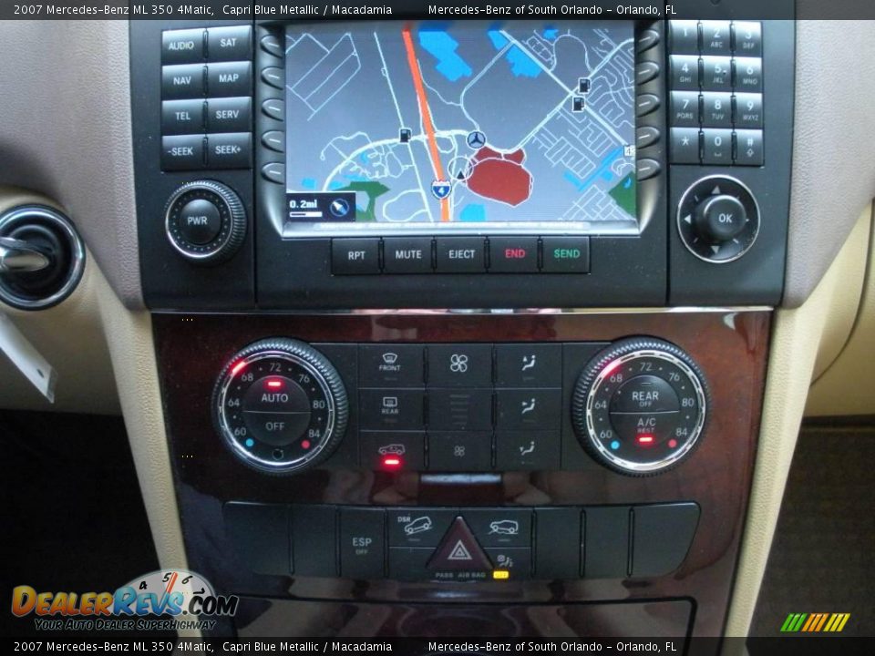 2007 Mercedes-Benz ML 350 4Matic Capri Blue Metallic / Macadamia Photo #23