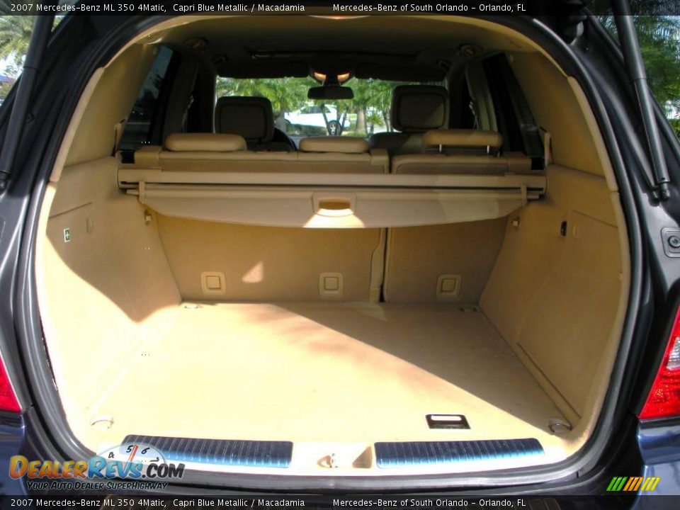 2007 Mercedes-Benz ML 350 4Matic Capri Blue Metallic / Macadamia Photo #24