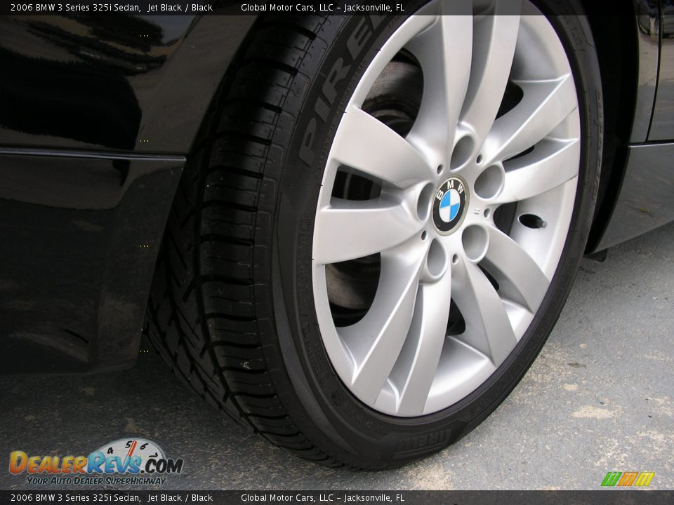 2006 BMW 3 Series 325i Sedan Jet Black / Black Photo #15