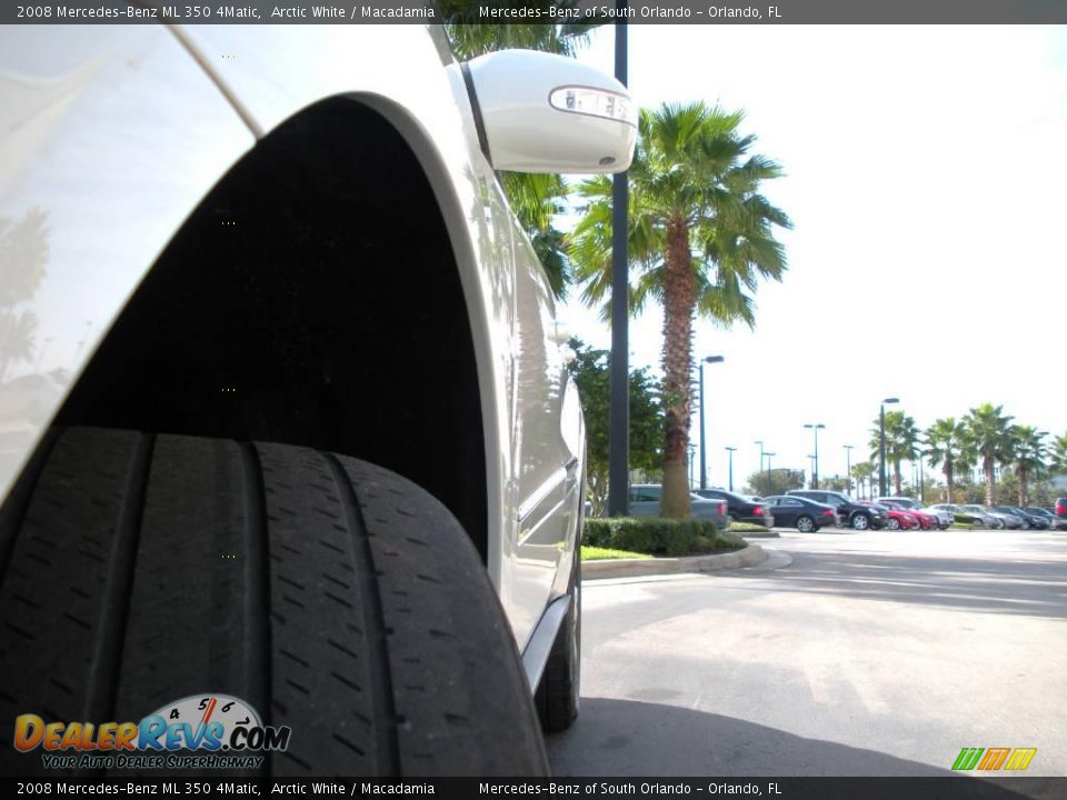 2008 Mercedes-Benz ML 350 4Matic Arctic White / Macadamia Photo #11