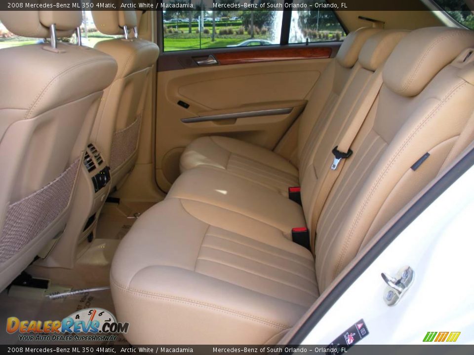2008 Mercedes-Benz ML 350 4Matic Arctic White / Macadamia Photo #14