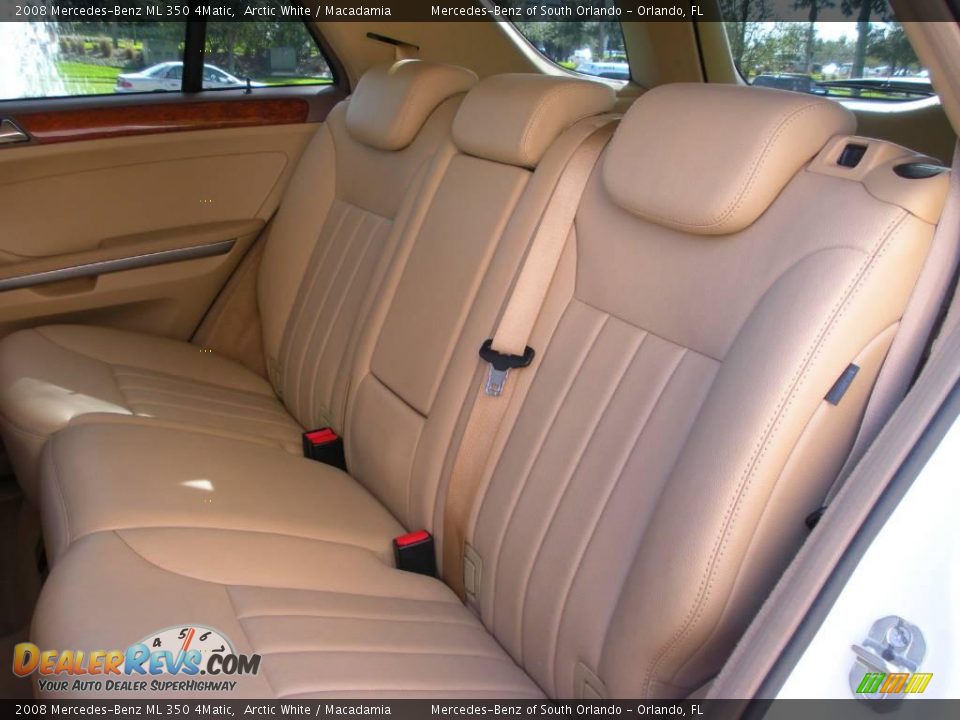 2008 Mercedes-Benz ML 350 4Matic Arctic White / Macadamia Photo #15