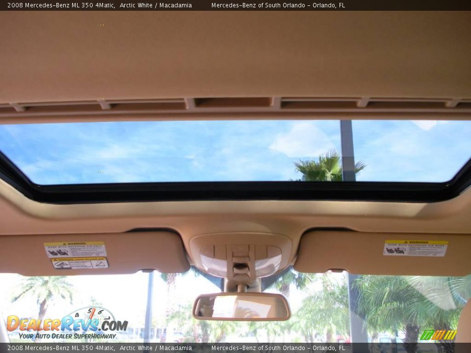 2008 Mercedes-Benz ML 350 4Matic Arctic White / Macadamia Photo #20