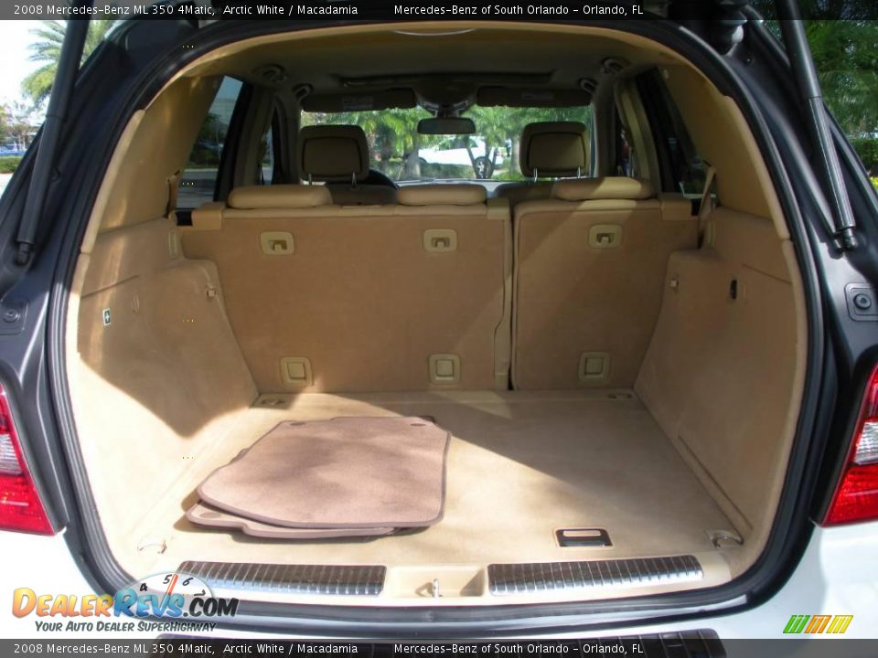 2008 Mercedes-Benz ML 350 4Matic Arctic White / Macadamia Photo #24