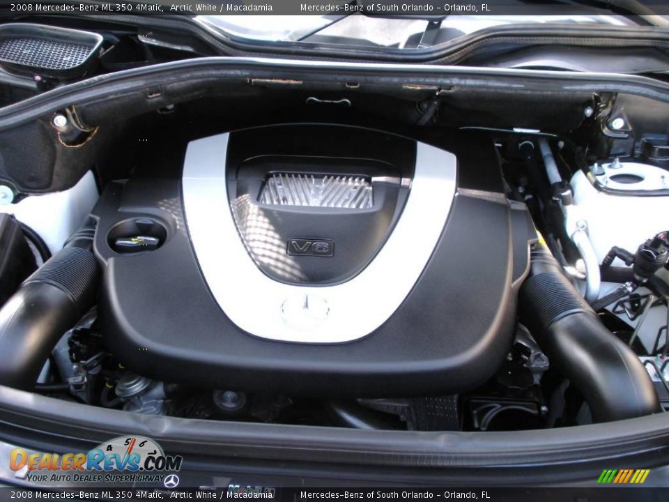2008 Mercedes-Benz ML 350 4Matic Arctic White / Macadamia Photo #25