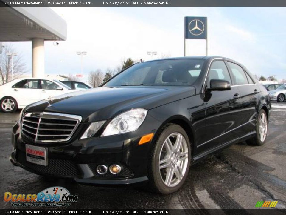 2010 Mercedes-Benz E 350 Sedan Black / Black Photo #1