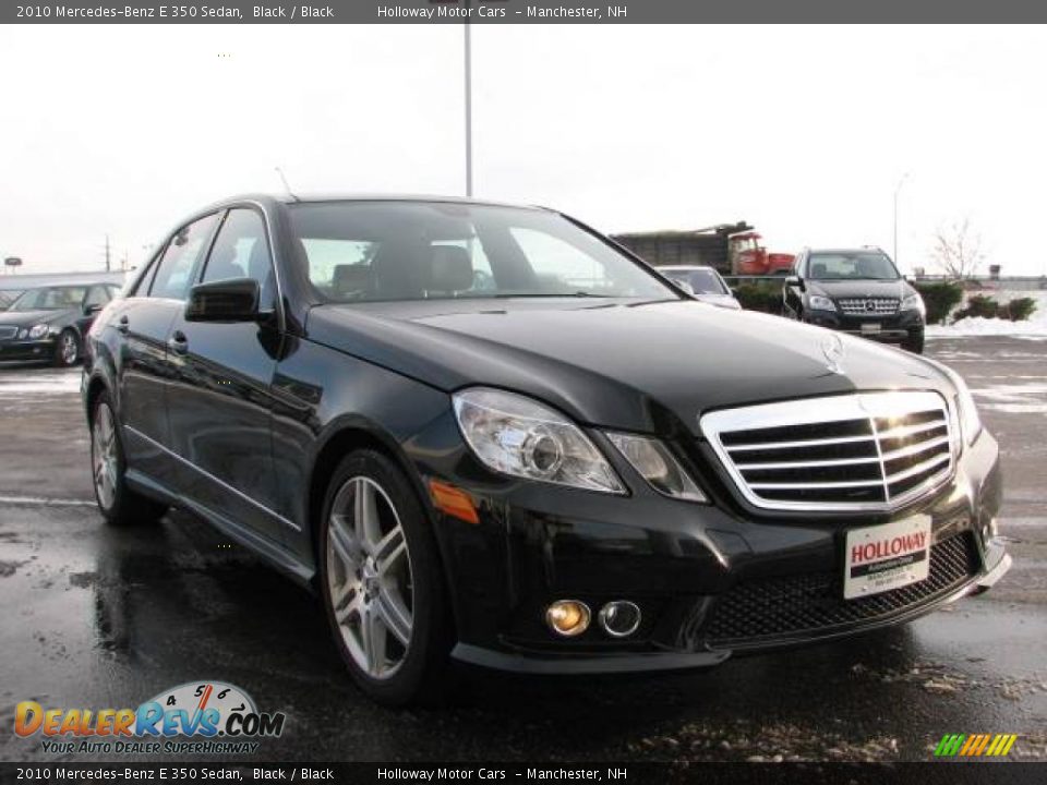2010 Mercedes-Benz E 350 Sedan Black / Black Photo #2