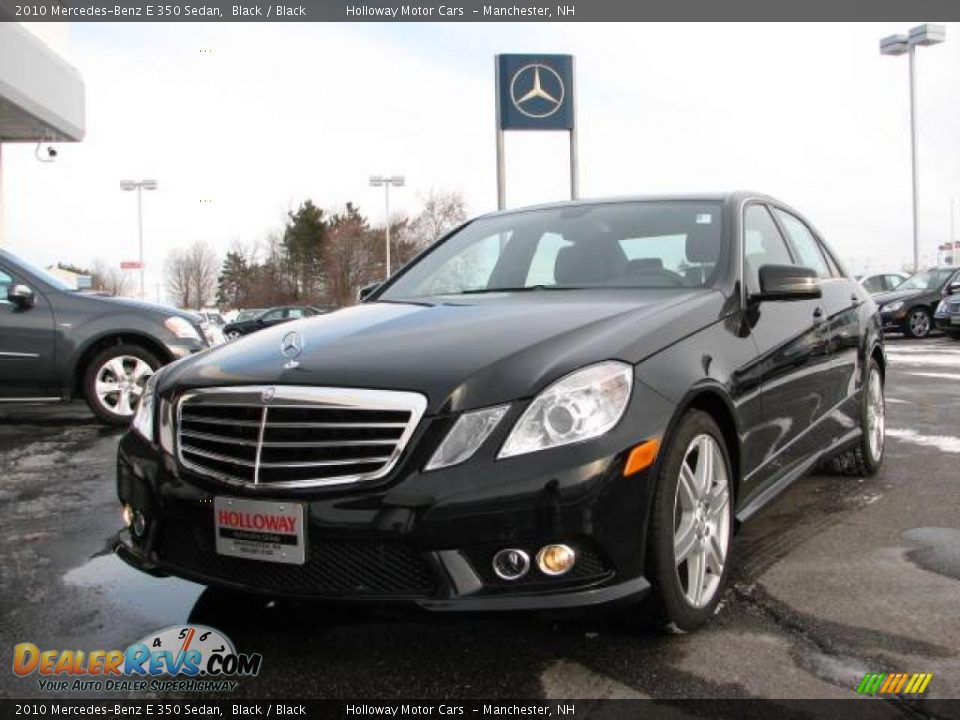 2010 Mercedes-Benz E 350 Sedan Black / Black Photo #1