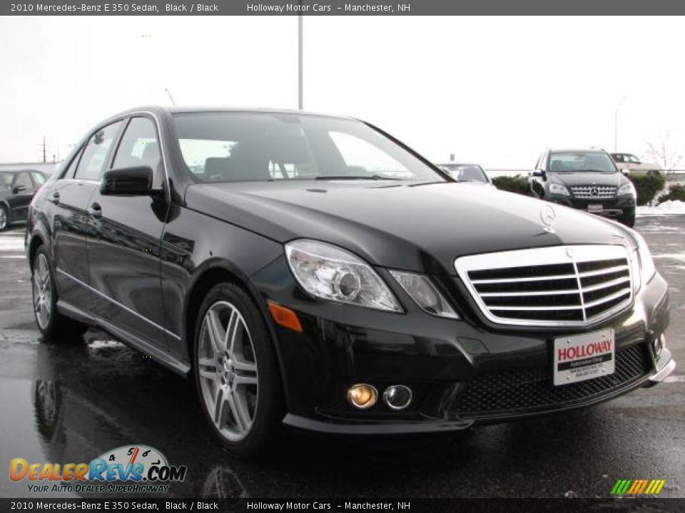 2010 Mercedes-Benz E 350 Sedan Black / Black Photo #2