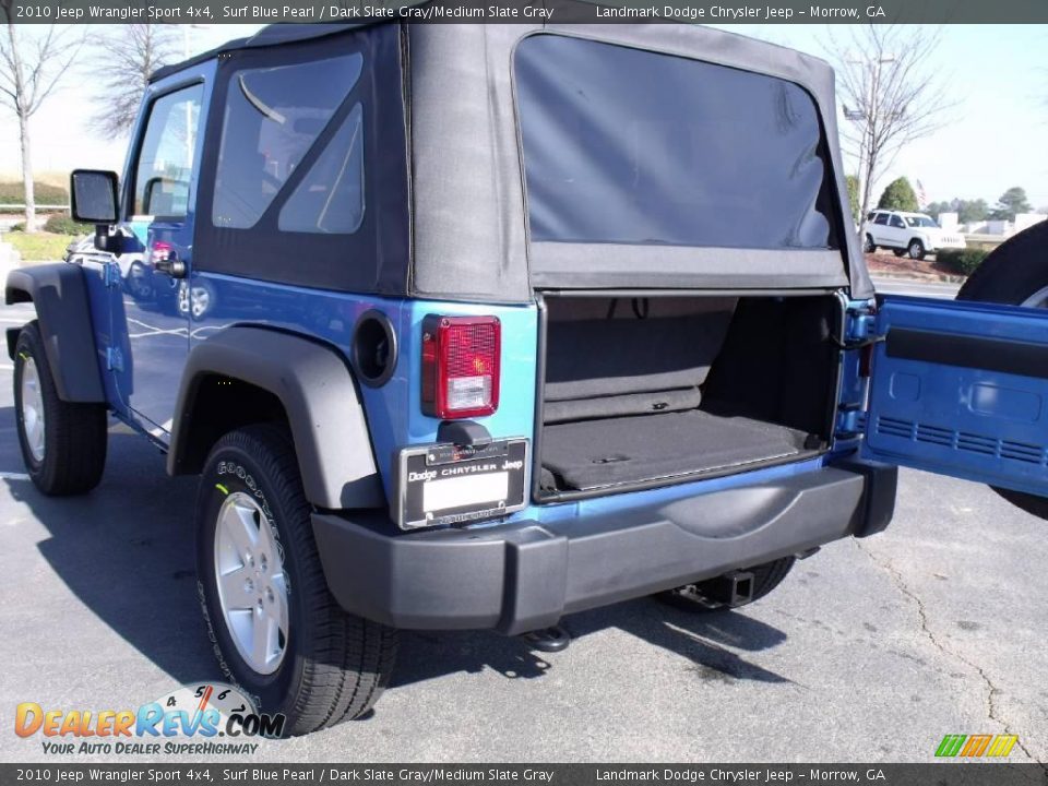 2010 Jeep Wrangler Sport 4x4 Surf Blue Pearl / Dark Slate Gray/Medium Slate Gray Photo #8