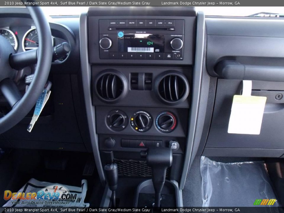 2010 Jeep Wrangler Sport 4x4 Surf Blue Pearl / Dark Slate Gray/Medium Slate Gray Photo #10