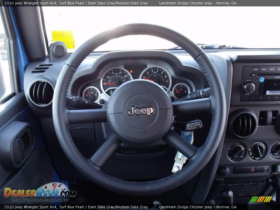 2010 Jeep Wrangler Sport 4x4 Surf Blue Pearl / Dark Slate Gray/Medium Slate Gray Photo #11