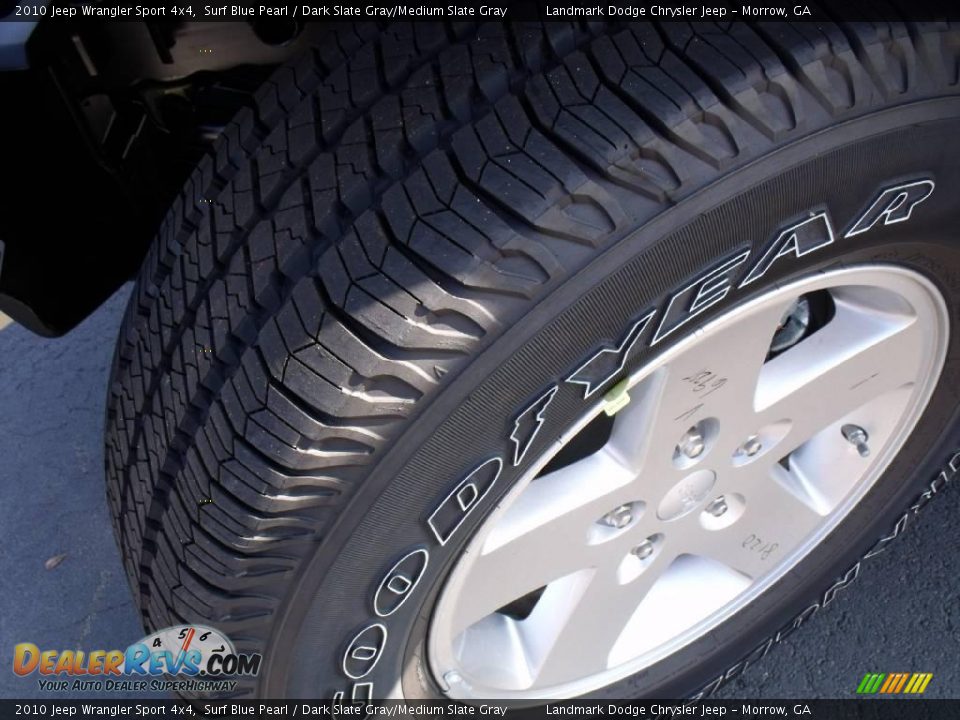 2010 Jeep Wrangler Sport 4x4 Surf Blue Pearl / Dark Slate Gray/Medium Slate Gray Photo #13