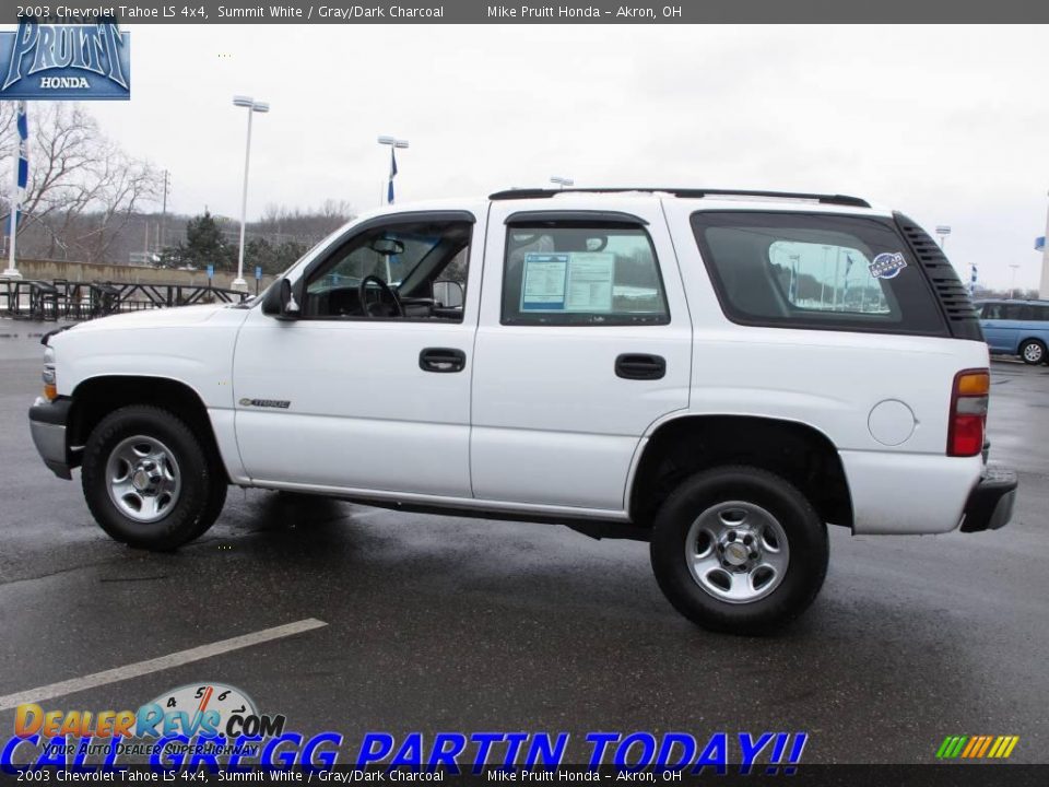 2003 Chevrolet Tahoe LS 4x4 Summit White / Gray/Dark Charcoal Photo #1