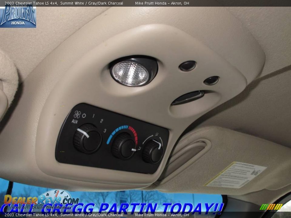2003 Chevrolet Tahoe LS 4x4 Summit White / Gray/Dark Charcoal Photo #23