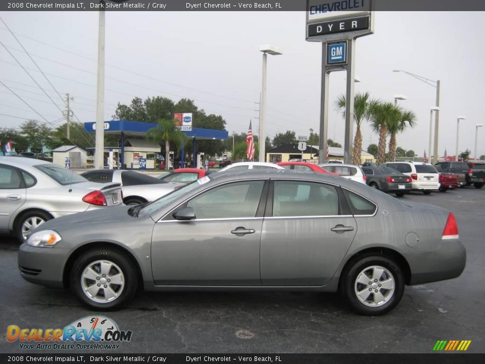 2008 Chevrolet Impala LT Dark Silver Metallic / Gray Photo #3