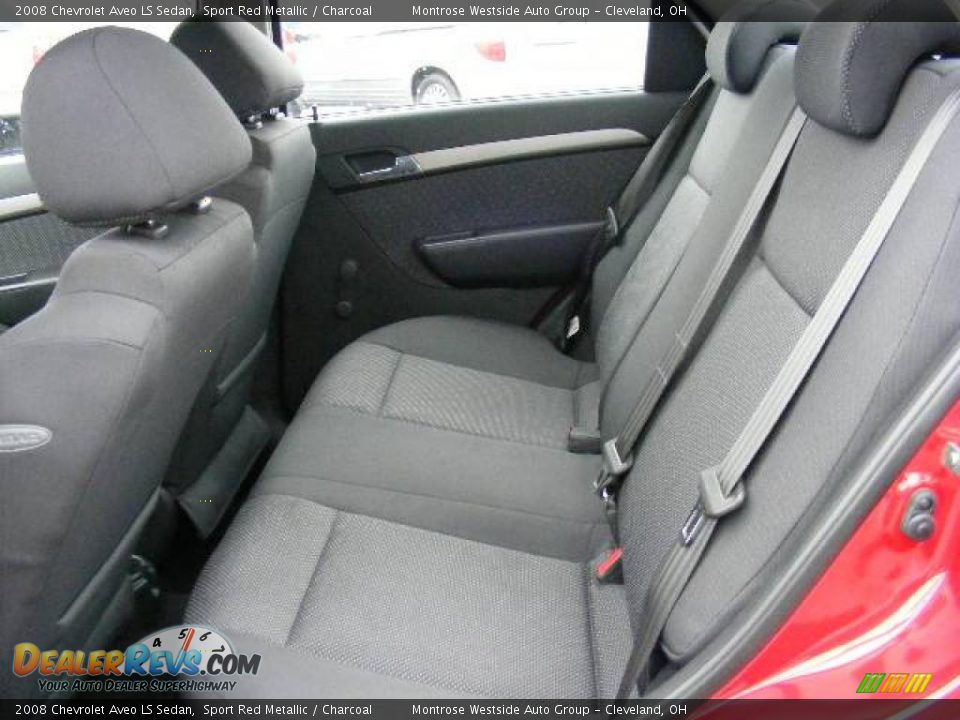 2008 Chevrolet Aveo LS Sedan Sport Red Metallic / Charcoal Photo #11
