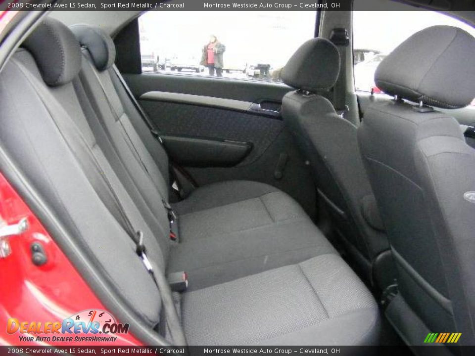 2008 Chevrolet Aveo LS Sedan Sport Red Metallic / Charcoal Photo #12