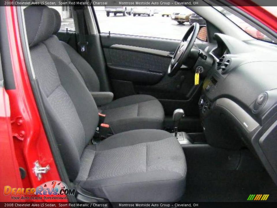 2008 Chevrolet Aveo LS Sedan Sport Red Metallic / Charcoal Photo #13