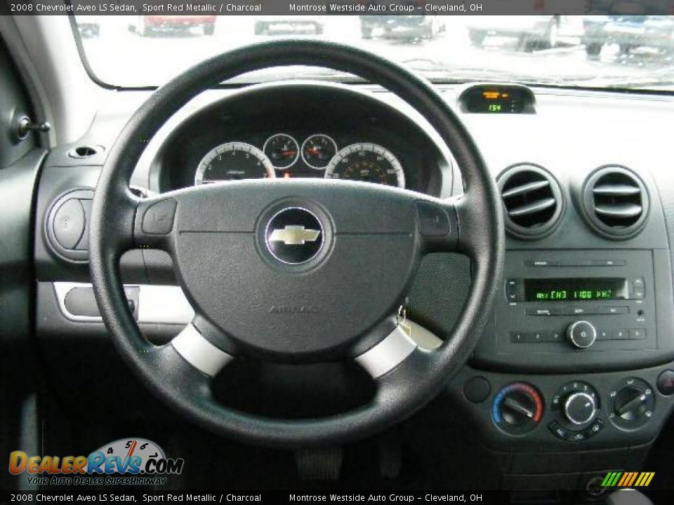 2008 Chevrolet Aveo LS Sedan Sport Red Metallic / Charcoal Photo #15