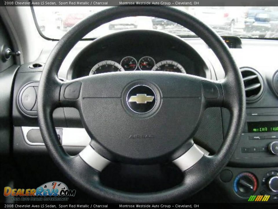 2008 Chevrolet Aveo LS Sedan Sport Red Metallic / Charcoal Photo #16