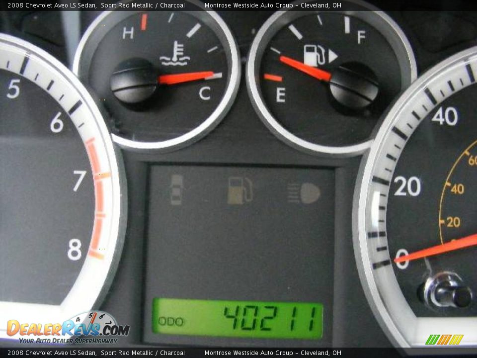 2008 Chevrolet Aveo LS Sedan Sport Red Metallic / Charcoal Photo #18