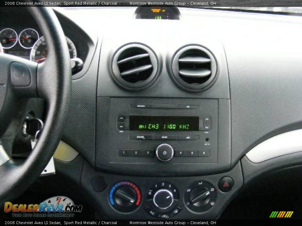 2008 Chevrolet Aveo LS Sedan Sport Red Metallic / Charcoal Photo #19