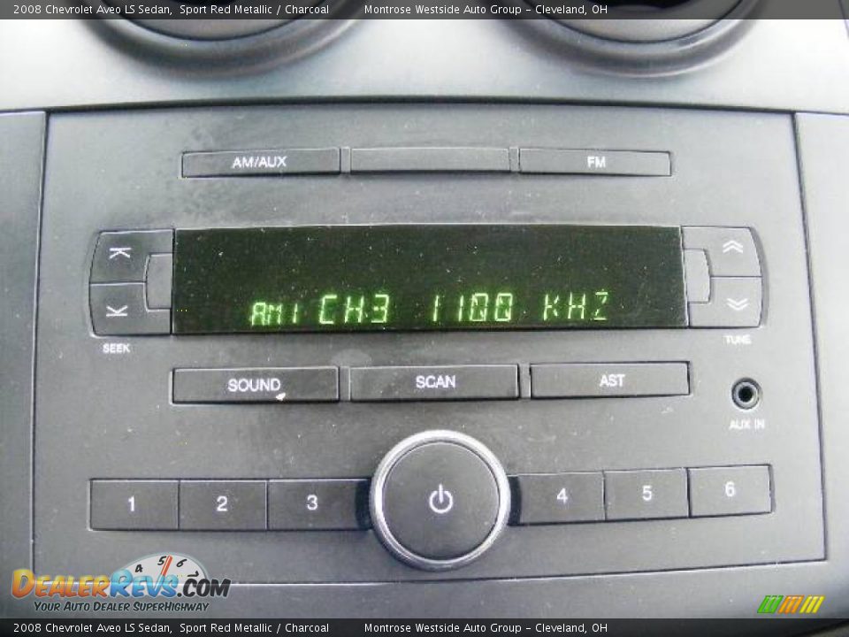 2008 Chevrolet Aveo LS Sedan Sport Red Metallic / Charcoal Photo #20