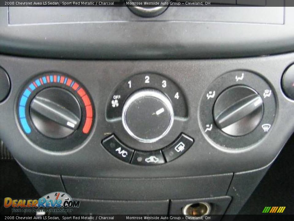 2008 Chevrolet Aveo LS Sedan Sport Red Metallic / Charcoal Photo #21