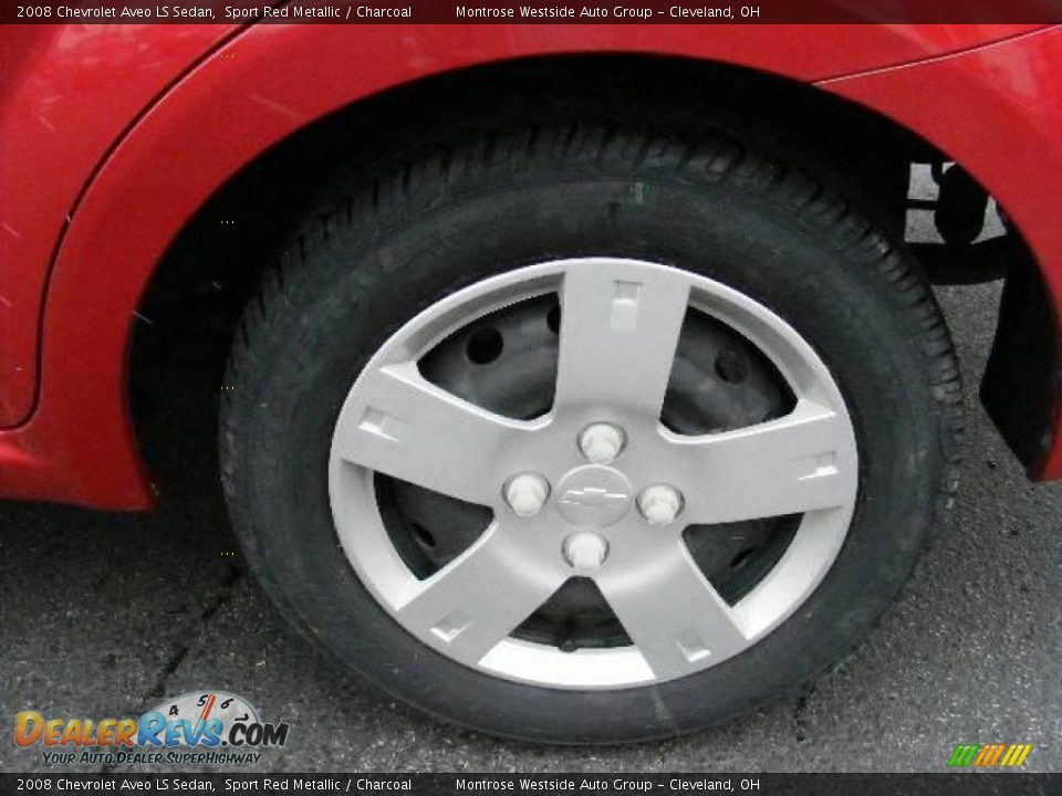 2008 Chevrolet Aveo LS Sedan Sport Red Metallic / Charcoal Photo #25