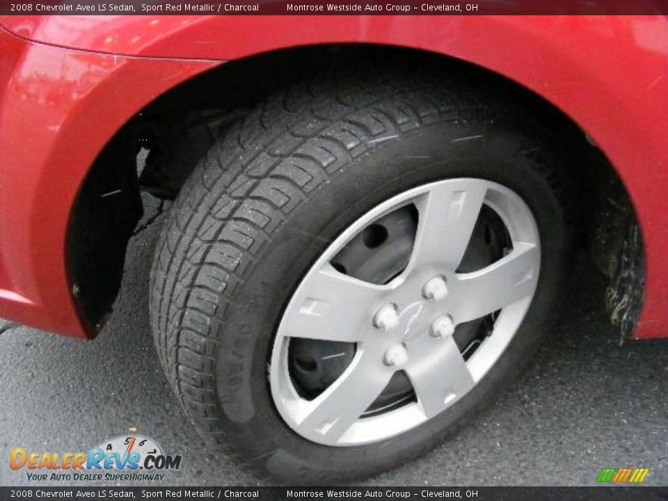 2008 Chevrolet Aveo LS Sedan Sport Red Metallic / Charcoal Photo #26