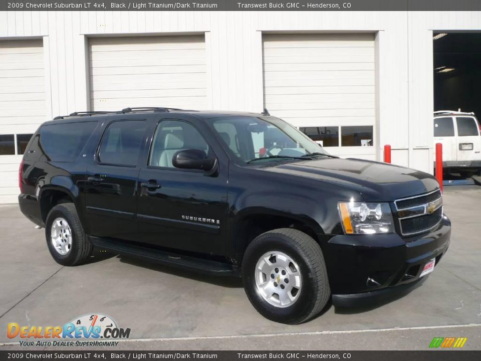 2009 Chevrolet Suburban LT 4x4 Black / Light Titanium/Dark Titanium Photo #1