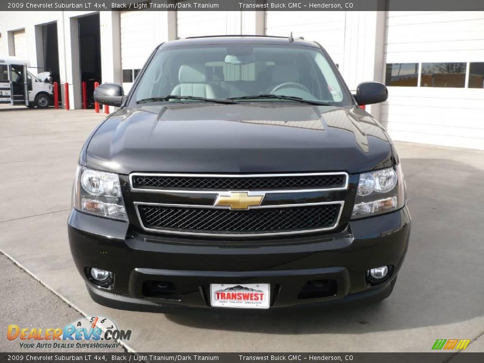 2009 Chevrolet Suburban LT 4x4 Black / Light Titanium/Dark Titanium Photo #2