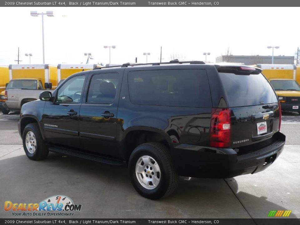 2009 Chevrolet Suburban LT 4x4 Black / Light Titanium/Dark Titanium Photo #4
