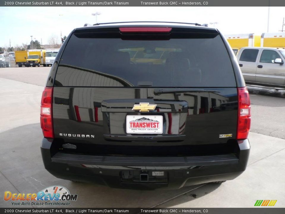 2009 Chevrolet Suburban LT 4x4 Black / Light Titanium/Dark Titanium Photo #5