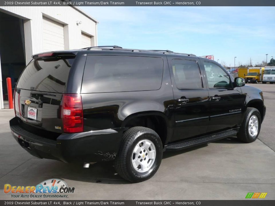 2009 Chevrolet Suburban LT 4x4 Black / Light Titanium/Dark Titanium Photo #6