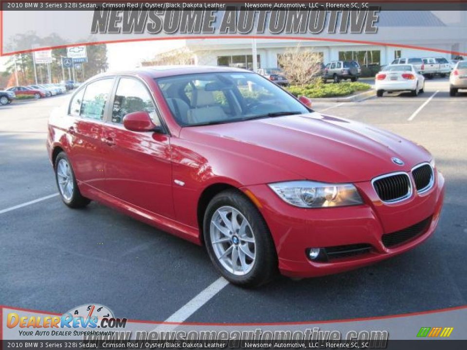 2010 BMW 3 Series 328i Sedan Crimson Red / Oyster/Black Dakota Leather Photo #1