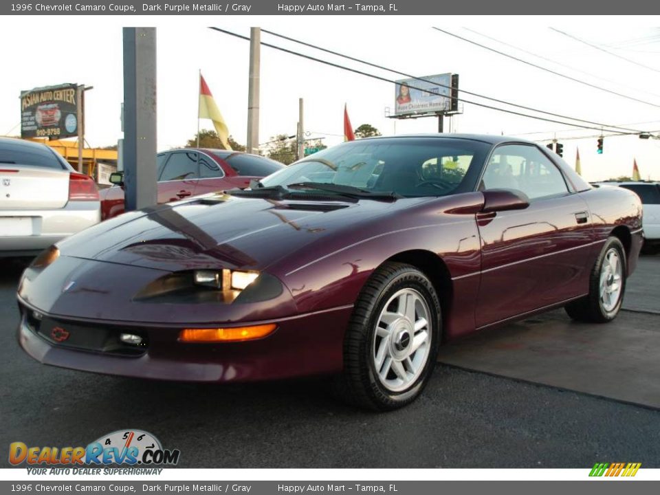 1996 Chevrolet Camaro Coupe Dark Purple Metallic / Gray Photo #2