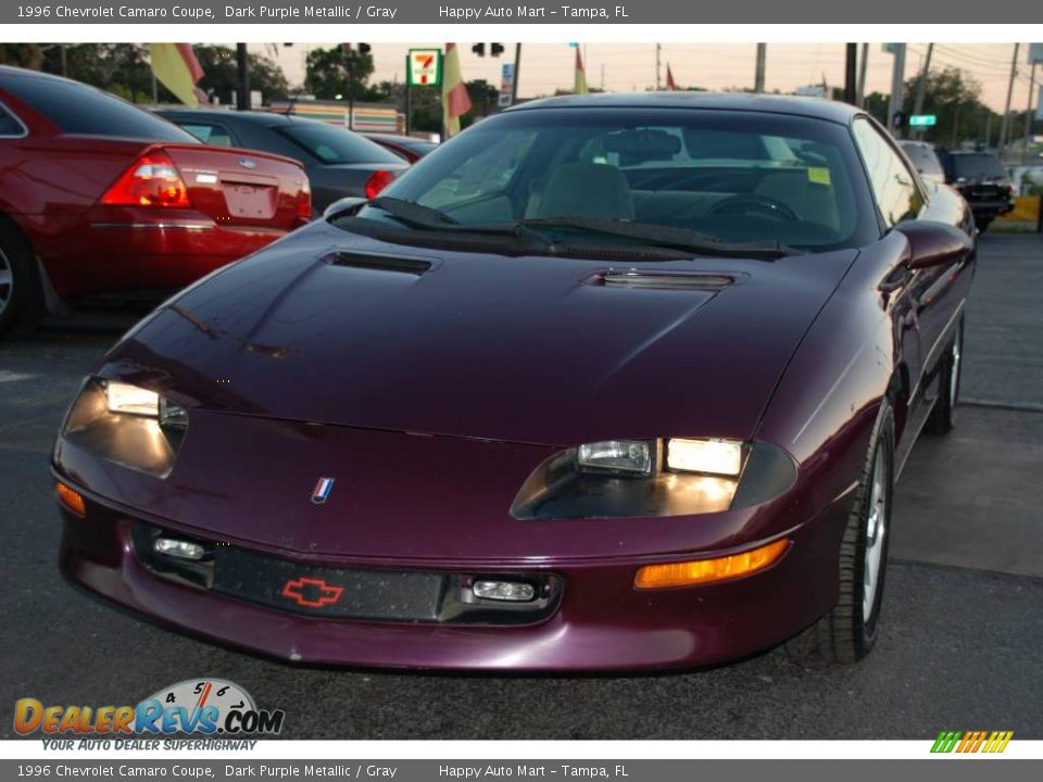 1996 Chevrolet Camaro Coupe Dark Purple Metallic / Gray Photo #3
